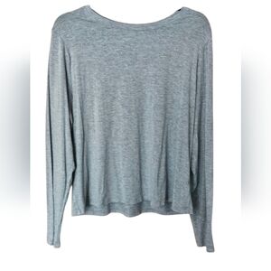 Wild Fable Heather Gray Long Sleeve Plus Size Casual Top